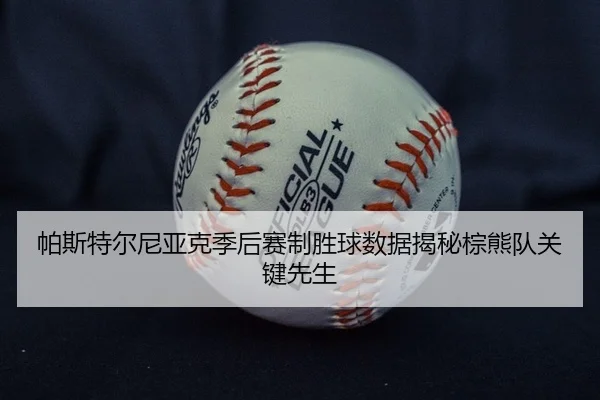 帕斯特尔尼亚克季后赛制胜球数据揭秘棕熊队关键先生